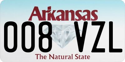 AR license plate 008VZL