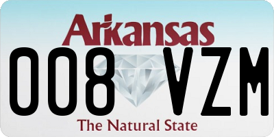 AR license plate 008VZM