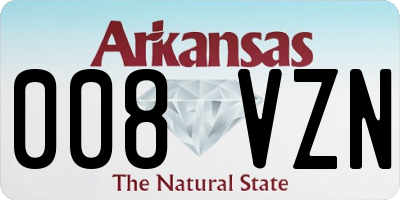 AR license plate 008VZN