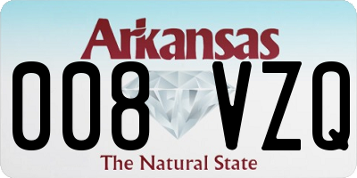 AR license plate 008VZQ