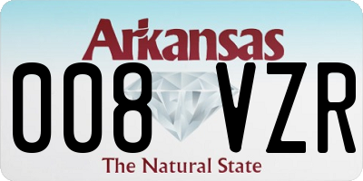 AR license plate 008VZR