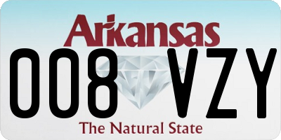 AR license plate 008VZY