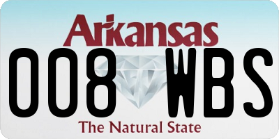 AR license plate 008WBS