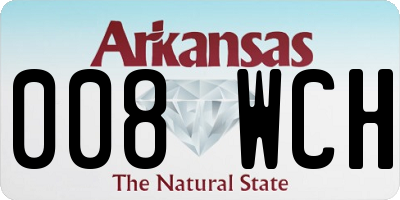AR license plate 008WCH
