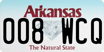 AR license plate 008WCQ