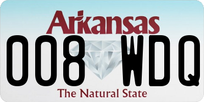 AR license plate 008WDQ