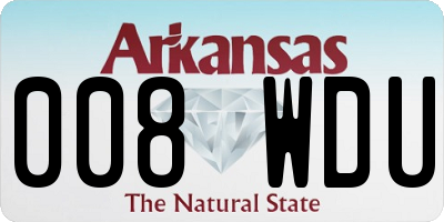 AR license plate 008WDU