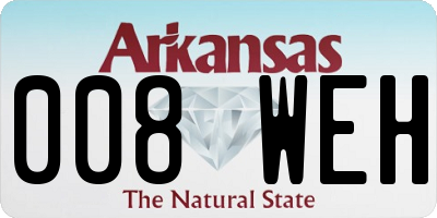 AR license plate 008WEH