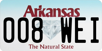 AR license plate 008WEI