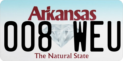 AR license plate 008WEU