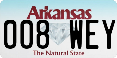 AR license plate 008WEY