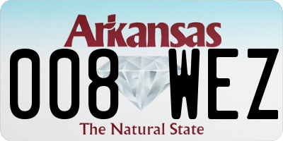 AR license plate 008WEZ