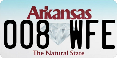 AR license plate 008WFE