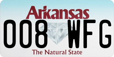 AR license plate 008WFG