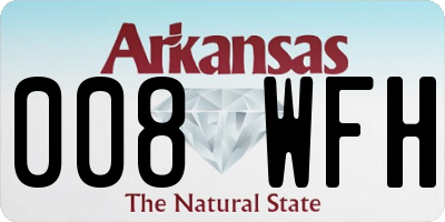 AR license plate 008WFH