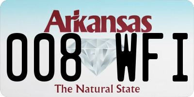 AR license plate 008WFI