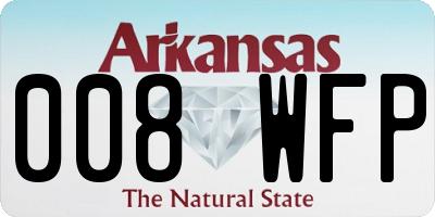 AR license plate 008WFP