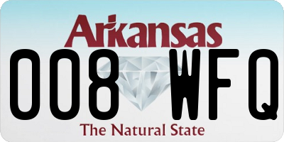 AR license plate 008WFQ
