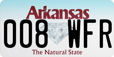 AR license plate 008WFR