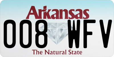 AR license plate 008WFV