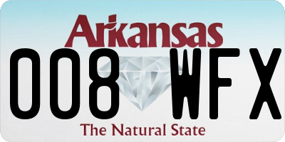 AR license plate 008WFX