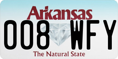 AR license plate 008WFY