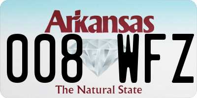 AR license plate 008WFZ