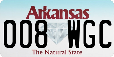 AR license plate 008WGC
