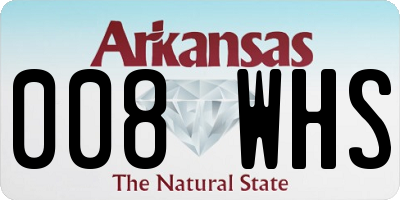 AR license plate 008WHS