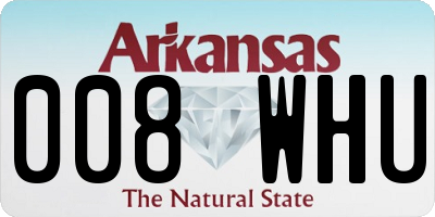 AR license plate 008WHU