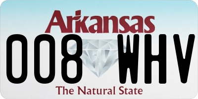 AR license plate 008WHV