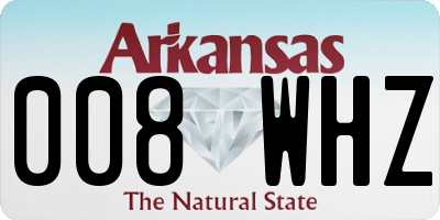 AR license plate 008WHZ