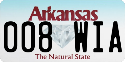 AR license plate 008WIA