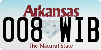 AR license plate 008WIB