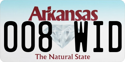 AR license plate 008WID