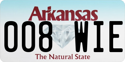 AR license plate 008WIE