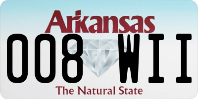 AR license plate 008WII