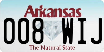 AR license plate 008WIJ