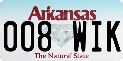 AR license plate 008WIK