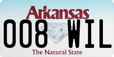 AR license plate 008WIL