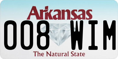 AR license plate 008WIM