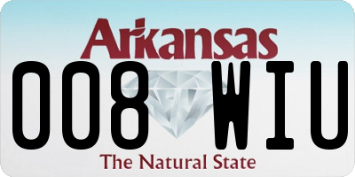AR license plate 008WIU