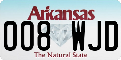 AR license plate 008WJD