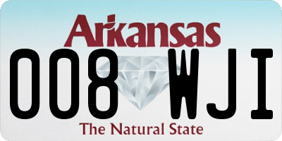 AR license plate 008WJI