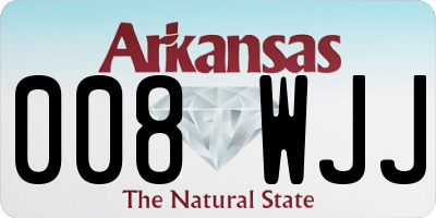 AR license plate 008WJJ