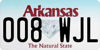AR license plate 008WJL