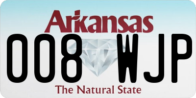 AR license plate 008WJP
