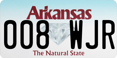 AR license plate 008WJR