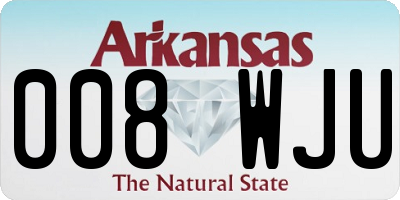 AR license plate 008WJU