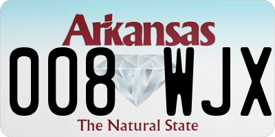 AR license plate 008WJX
